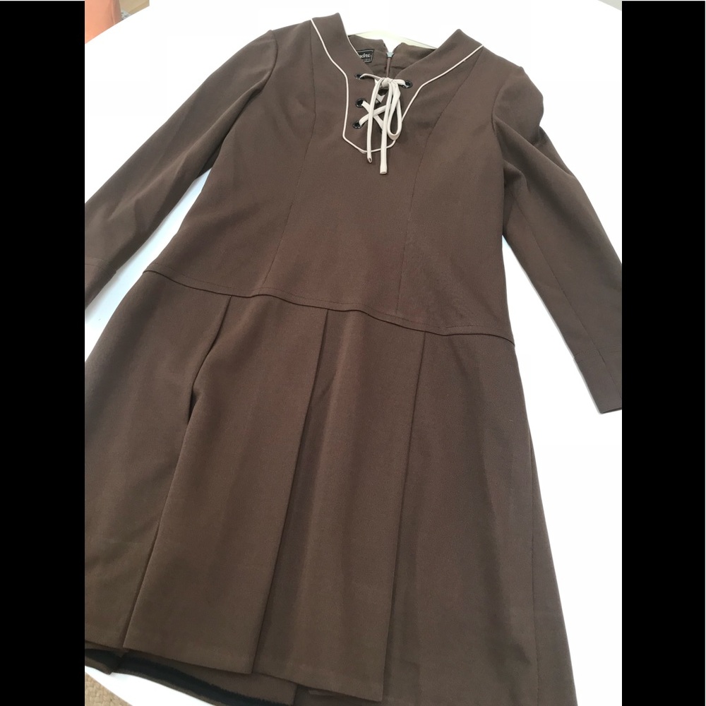 60s vintage custom-made Drop-waist Mini Dress